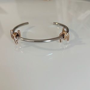 NWOT MVMT Double Barbed Cuff in Silver & Rose Gold